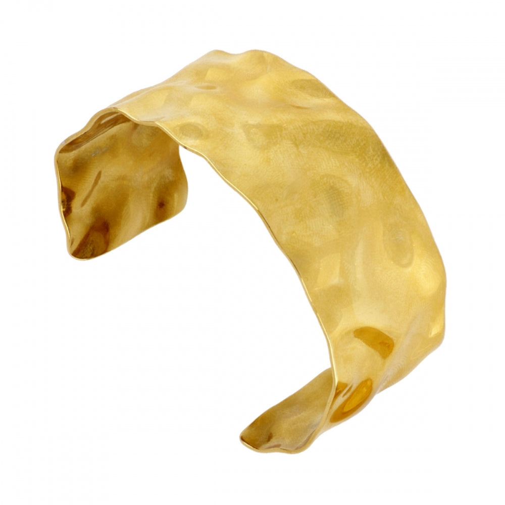 Bracelete em aço dourado