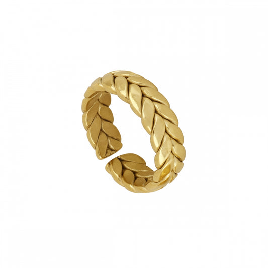 Anel Inspirado em Folhas de Louro