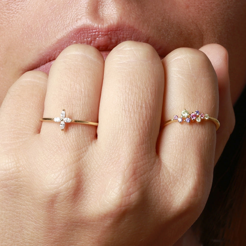 Anel Flor Minimalista