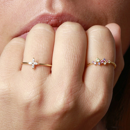 Anel Flor Minimalista