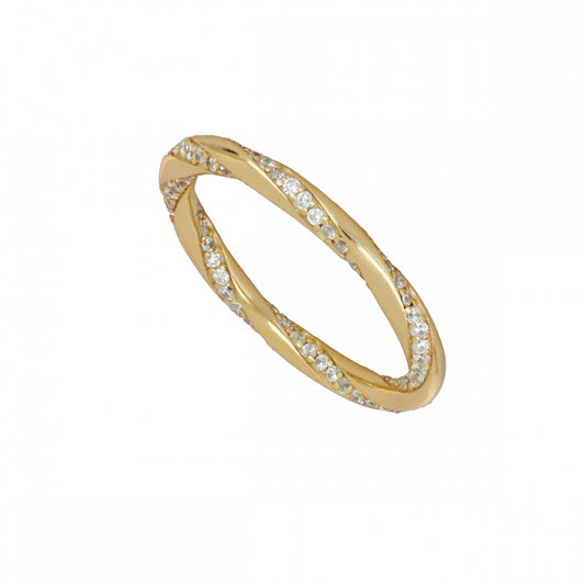 Anel Torcido com Zircônias