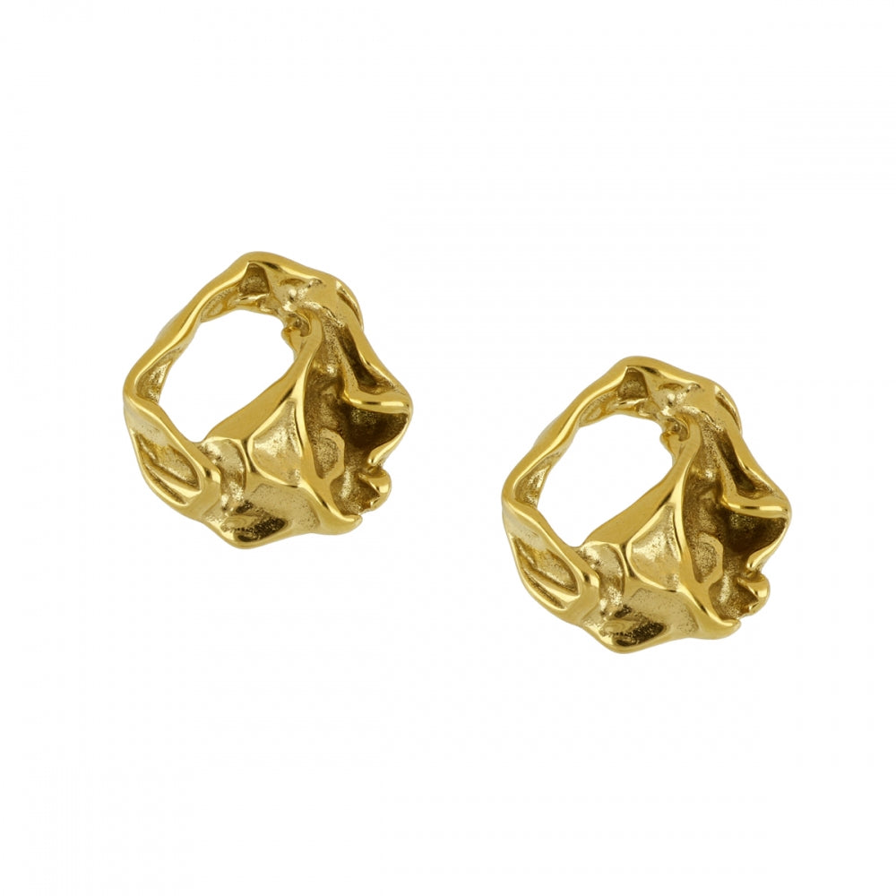 Brinco Circular Texturizado – Modernidade em Aço