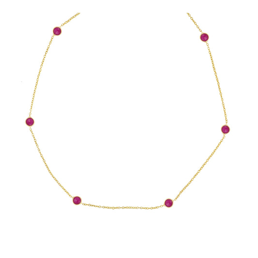 Gargantilha Pedras Naturais em Prata de Lei Banhada a Ouro