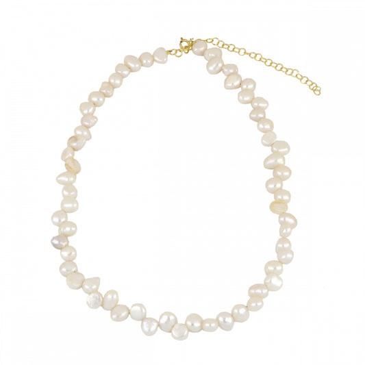 Gargantilha de Pérolas Barrocas