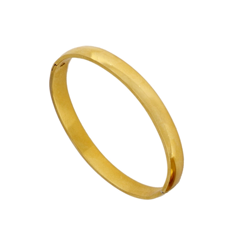 Pulseira Clássica em Aço Dourado com Fecho Elegante